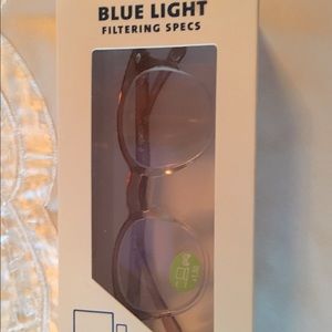 Blue Light filtering glasses in Demi pink +1.50